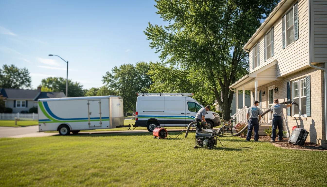 Flooded Basement Restoration And Cleanup With Repair in Wakarusa, IN near me
